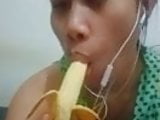 Filipina slut banana deep throat